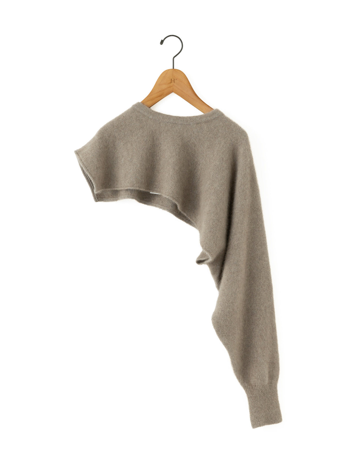 enrica | チャイニーズラクーン混片袖スリーブマフラー KNIT296