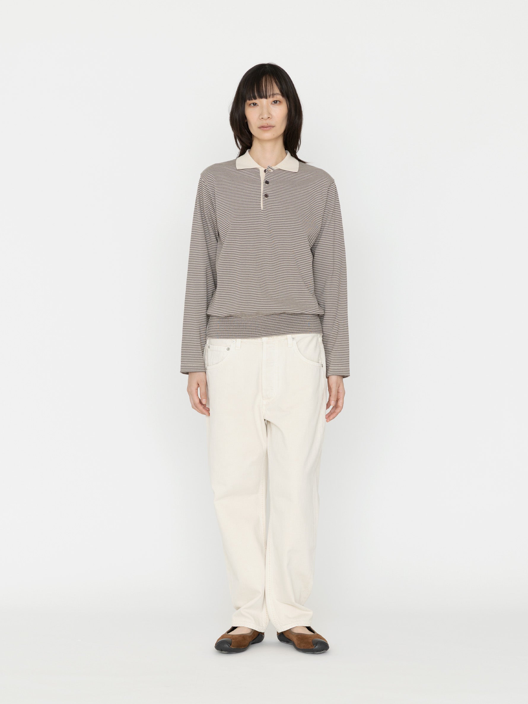 BATONER | BLOWSING POLO LONG SLEEVE T-SHIRT BN-26FL-004