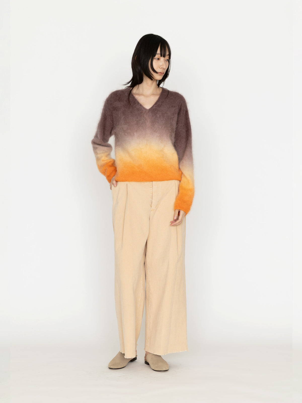 enrica | カシミヤシャギーグラデーションニット KNIT275-1