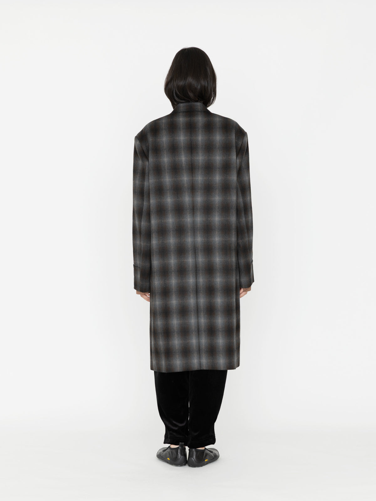BOWTE | ITALIAN FABRIC OMBRE CHECK TAILORED COAT 262-07-0002