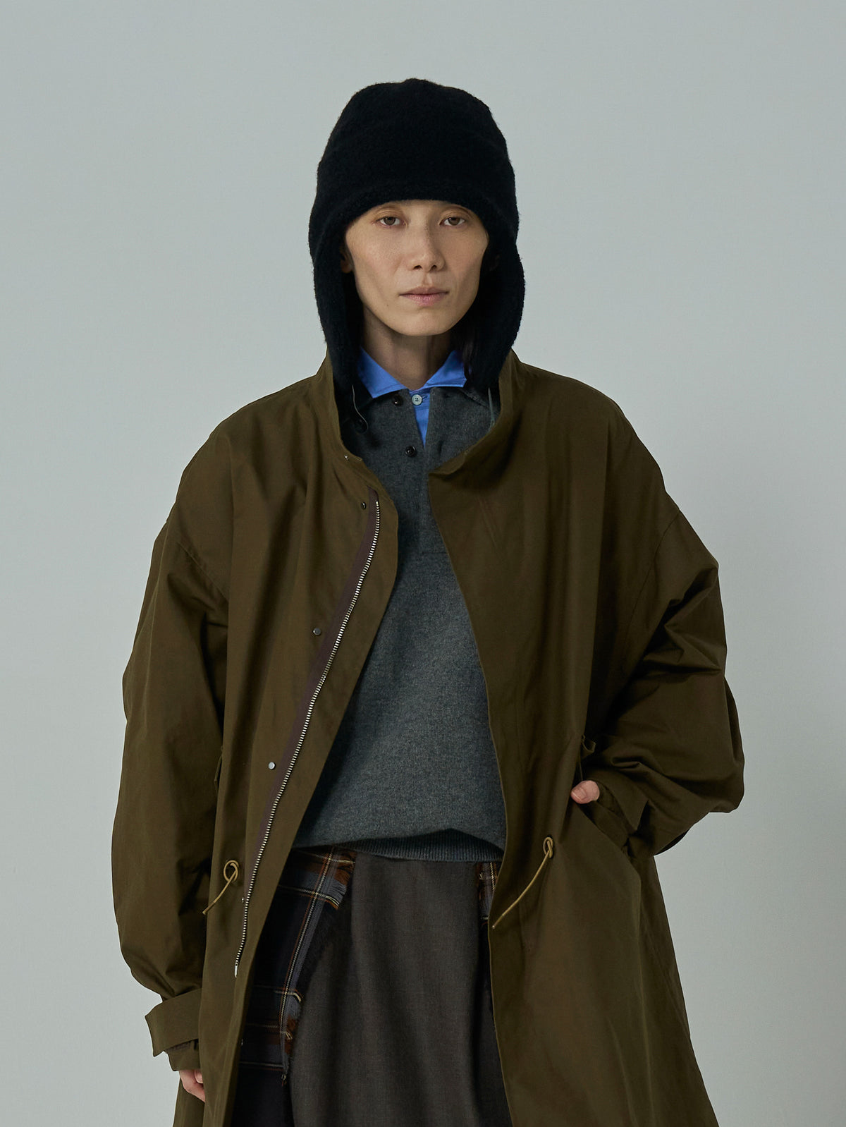 BOWTE | WOOL CASHMERE MELANGE POLO KNIT 262-03-0004