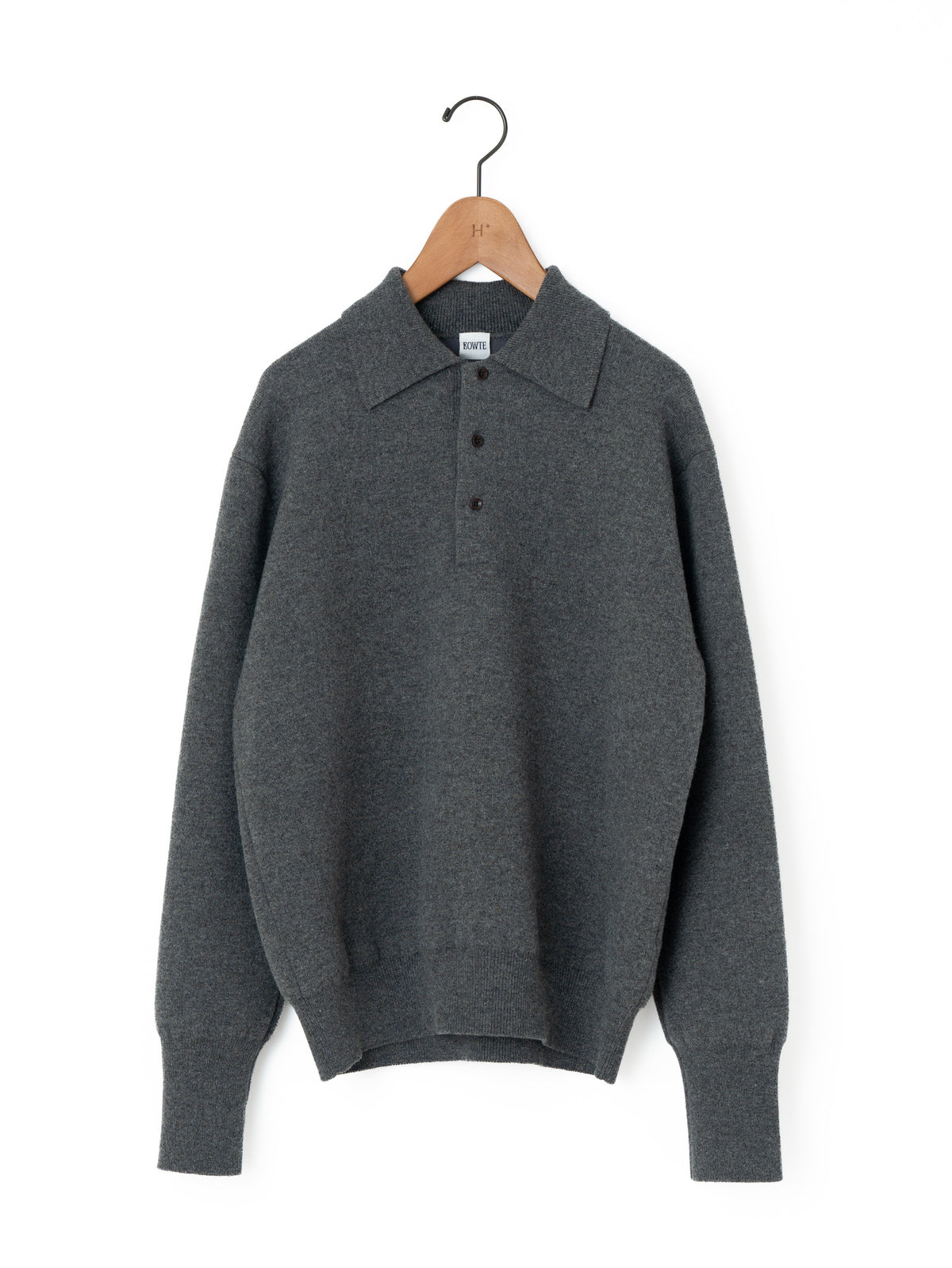 BOWTE | WOOL CASHMERE MELANGE POLO KNIT 262-03-0004