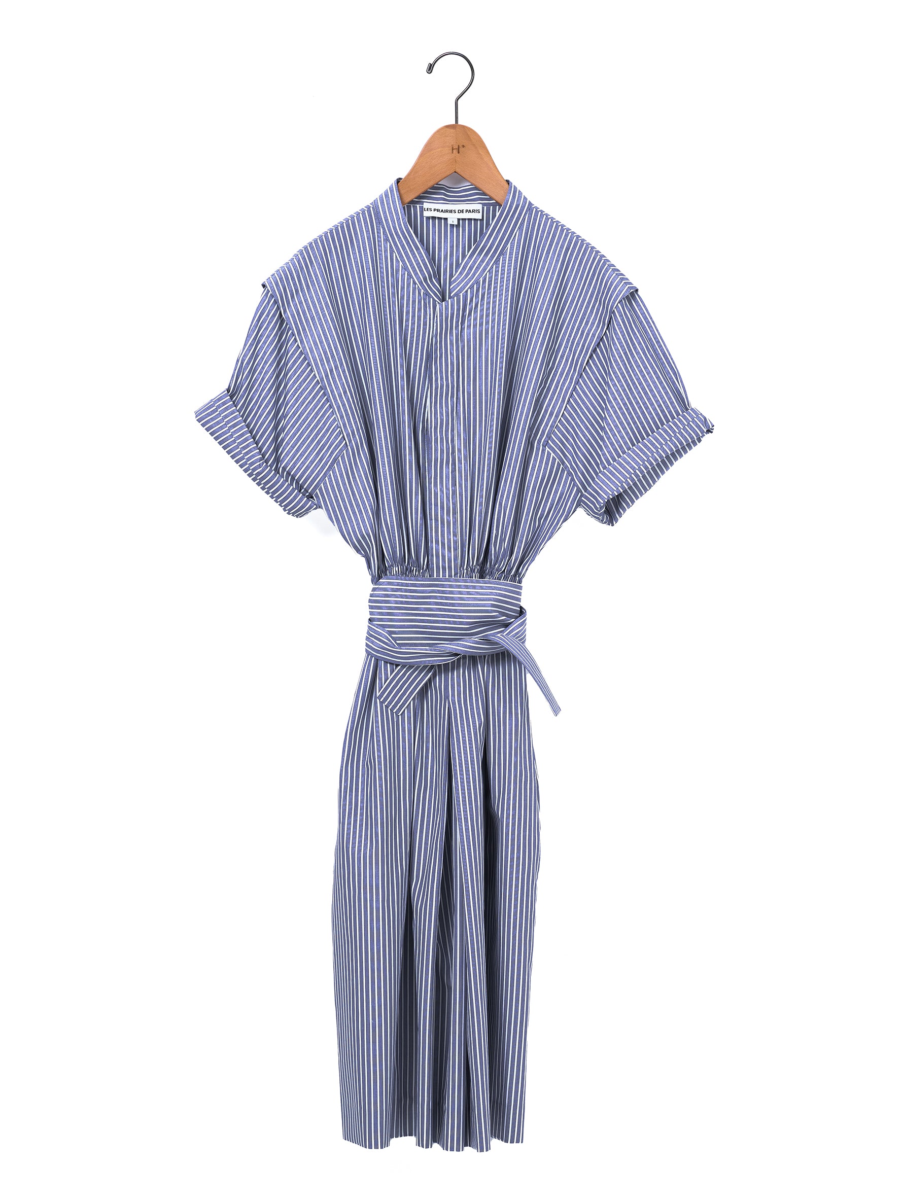 LES PRAIRIES DE PARIS |  ROBE JACQUOT-ROMAストライプワンピース