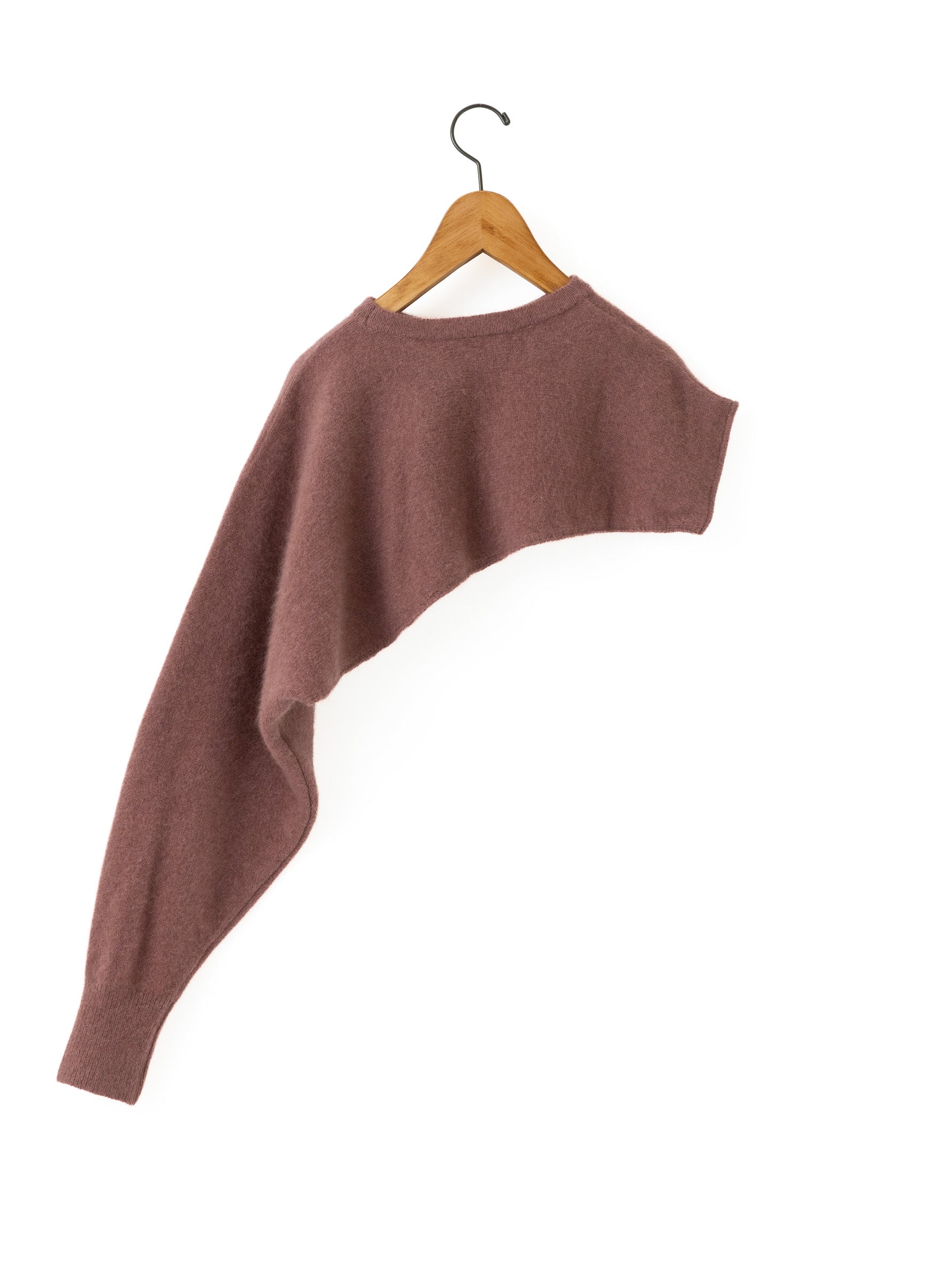 enrica | チャイニーズラクーン混片袖スリーブマフラー KNIT296