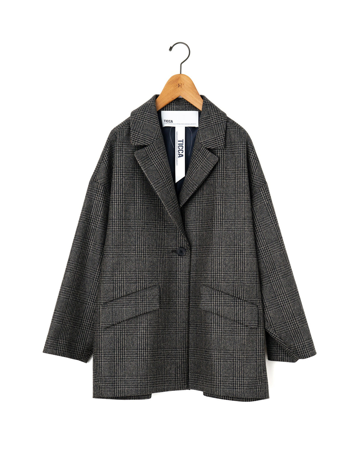 TICCA | チェックジャケコート TBEA-521 grey check（別注商品）
