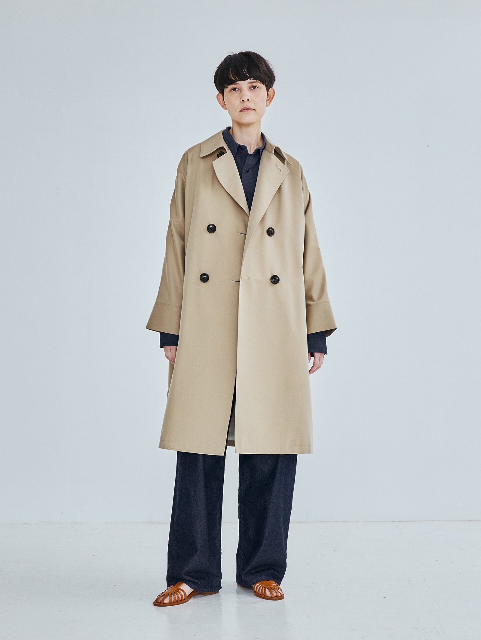 TICCA | テントトレンチコート TBFS-161 ベージュ、カーキ、ネイビー