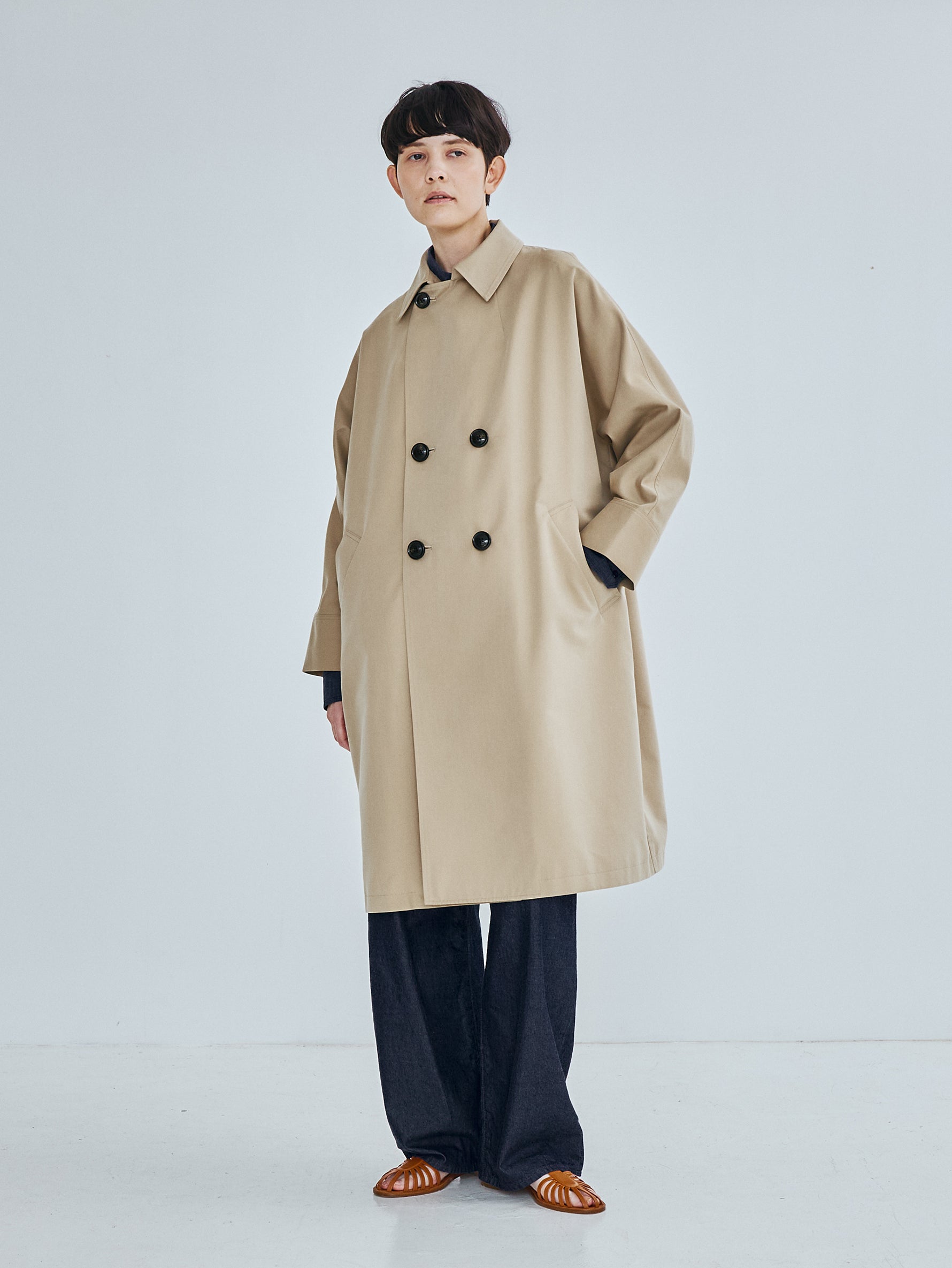 TICCA | テントトレンチコート TBFS-161 ベージュ、カーキ、ネイビー