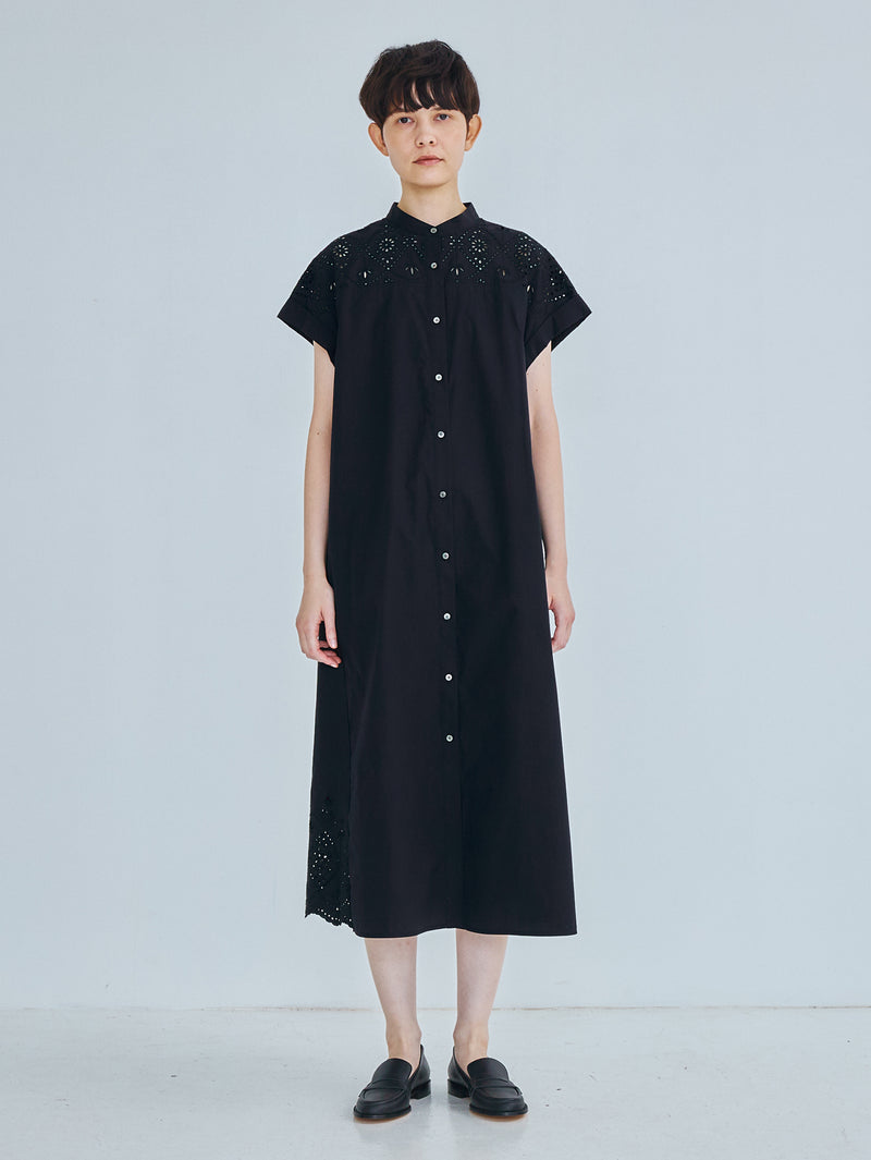 TICCA |TBFS-123 ﾚｰｽﾌﾚﾝﾁﾜﾝﾋﾟｰｽ / navy , khaki（色別注） – H+HELIOTROPE