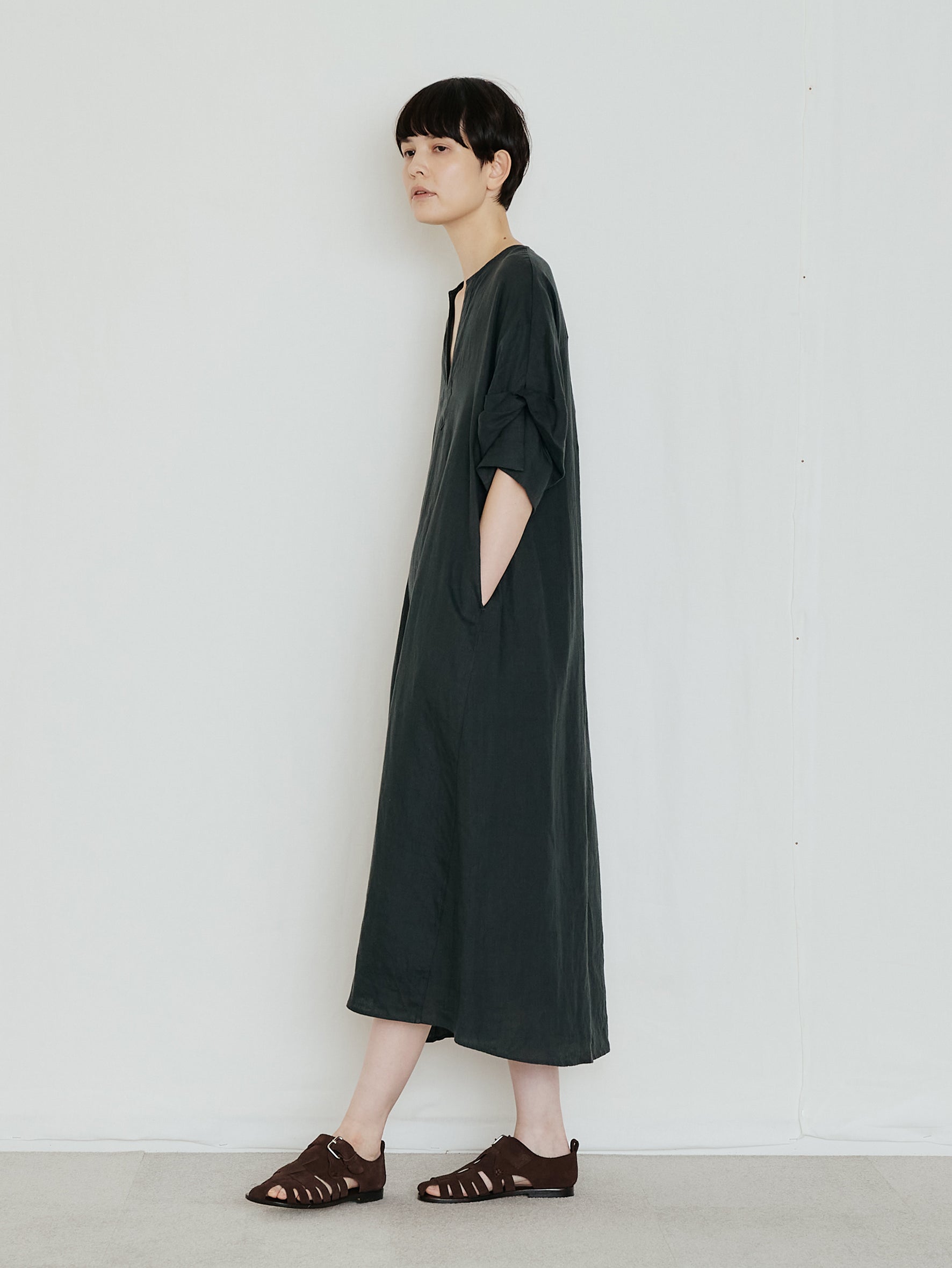 TICCA | リネンツイストスリーブワンピース TBFS-405