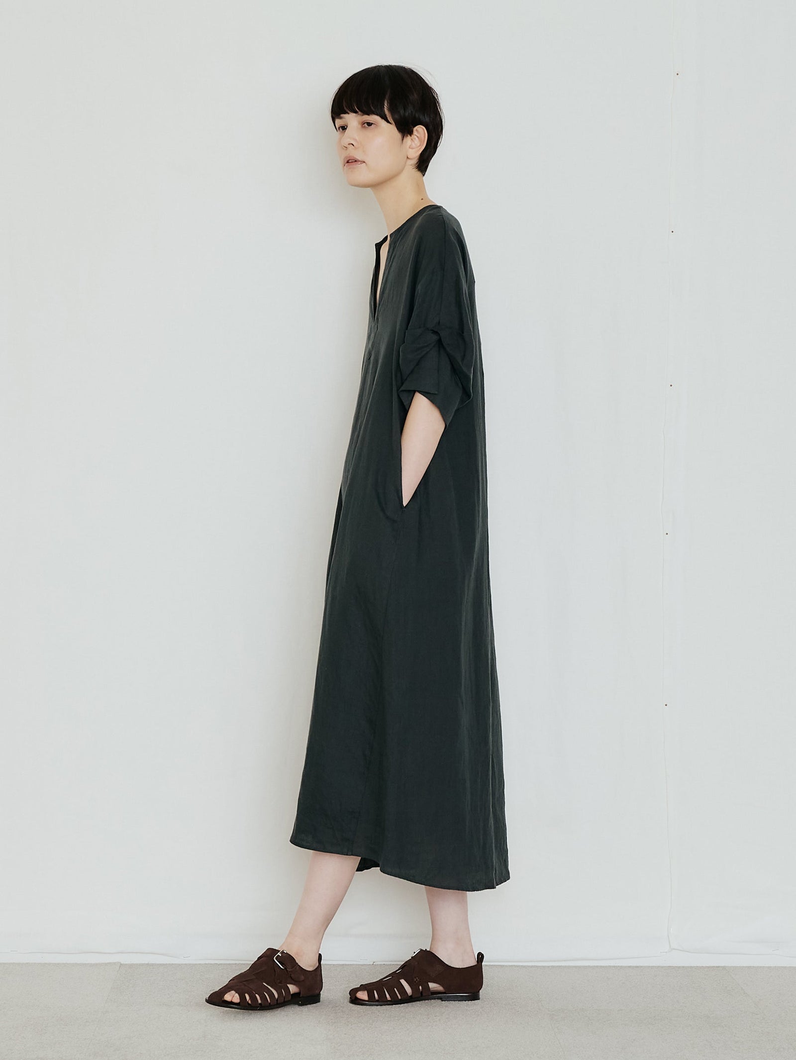 TICCA | リネンツイストスリーブワンピース TBFS-405 – H+HELIOTROPE