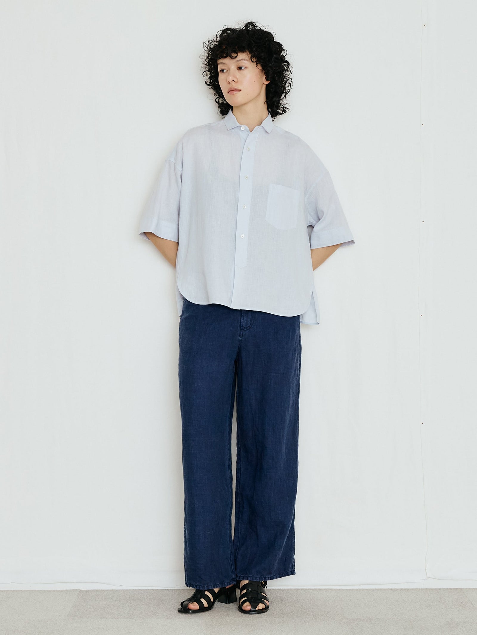 TICCA | リネン半袖シャツ TBFS-404 – H+HELIOTROPE