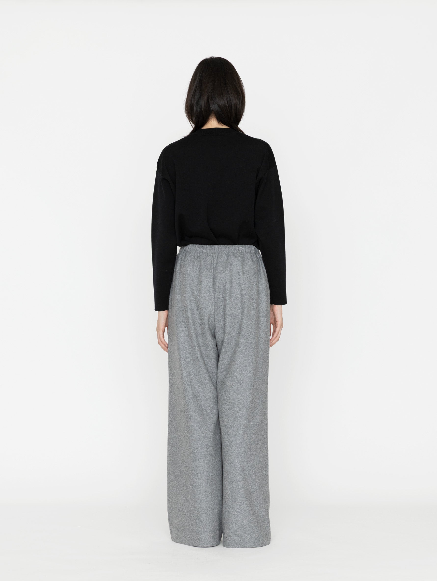GGG | Super 160's Wool Flannel Jersey Drawstring Easy Pants 02-01-1982