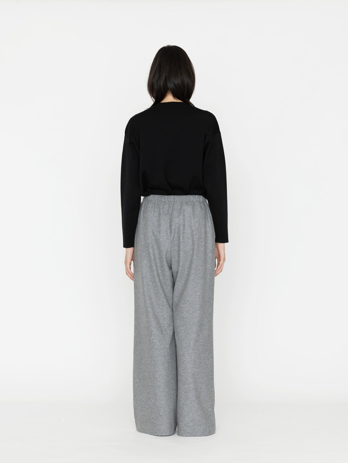 GGG | Super 160's Wool Flannel Jersey Drawstring Easy Pants 02-01-1982