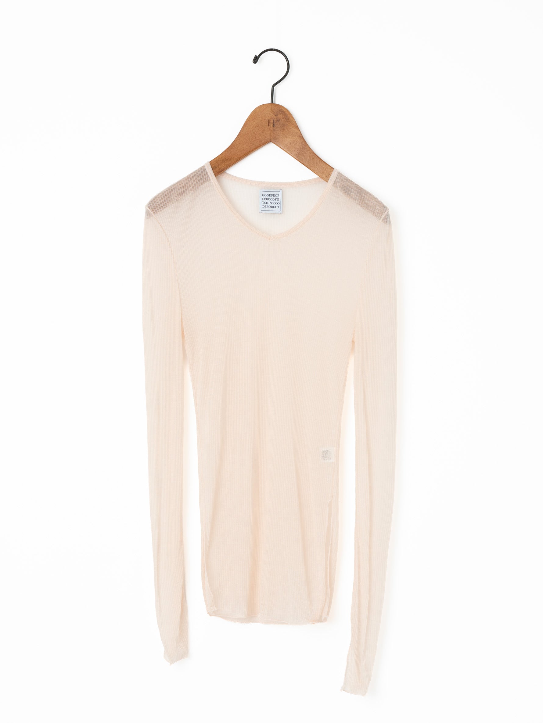 GGG | Side Slit V Neck Long Sleeve T 02-01-1963