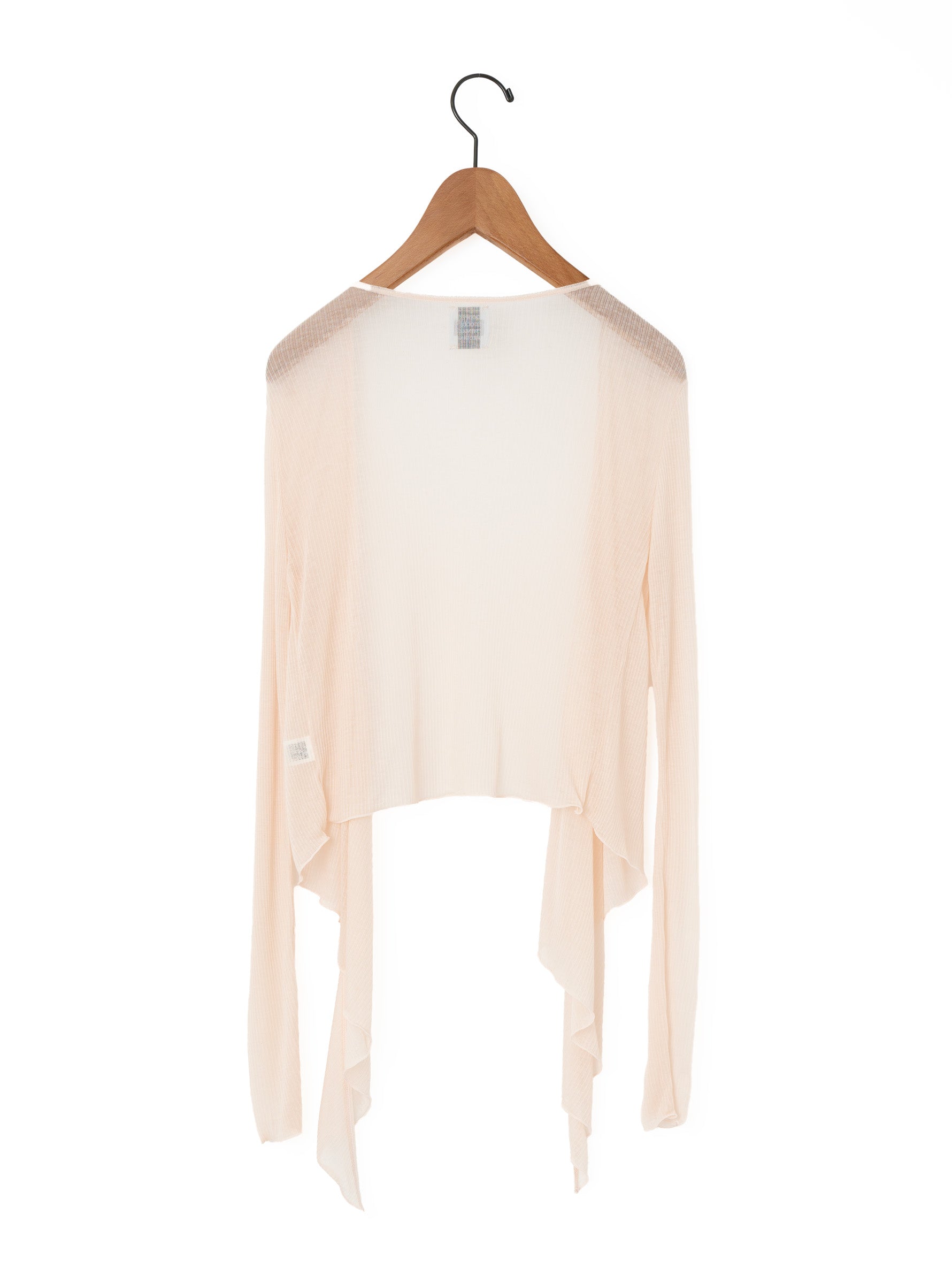 GGG | Tencel Cashmere Extra Soft Random Rib Two Way Cross Wrap Cardigan 02-01-1964