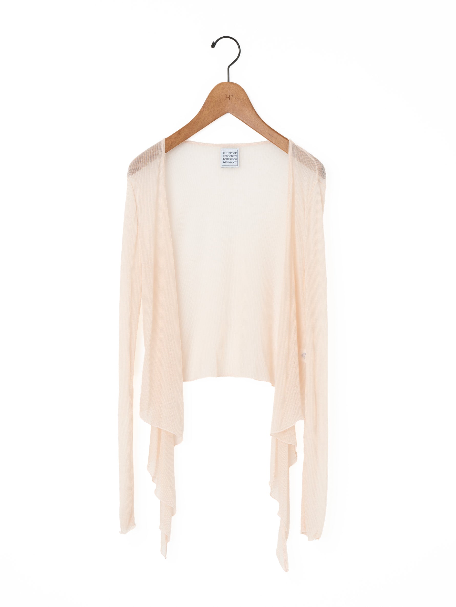 GGG | Tencel Cashmere Extra Soft Random Rib Two Way Cross Wrap Cardigan 02-01-1964