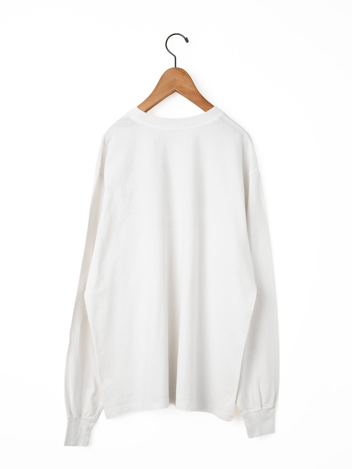 KURO | 17/- ROUND SHAPE DYED L/S TEE "Black Modulus" 964328