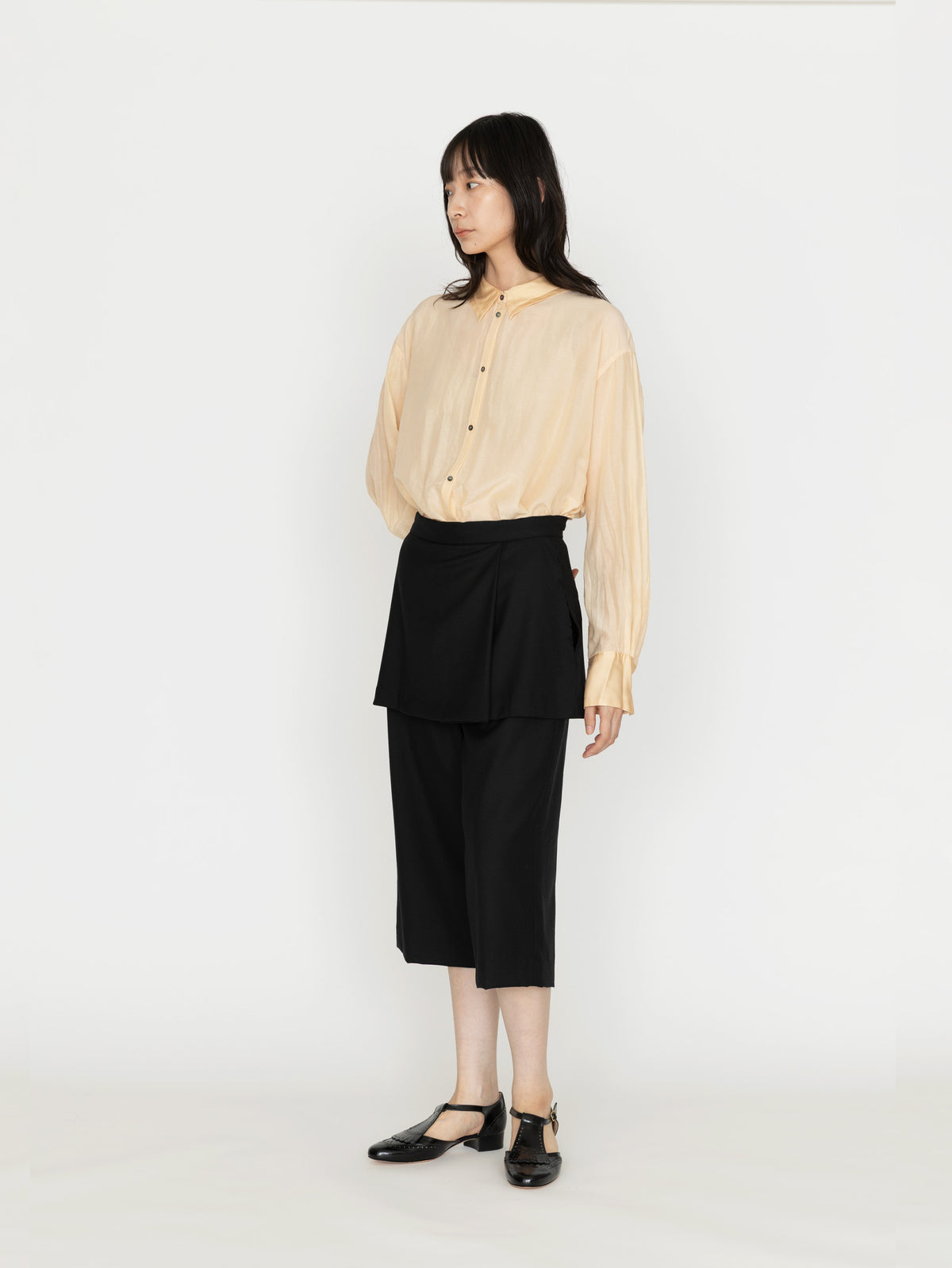 SEEALL | LAYERED KNEE PANTS SAW61 PT102
