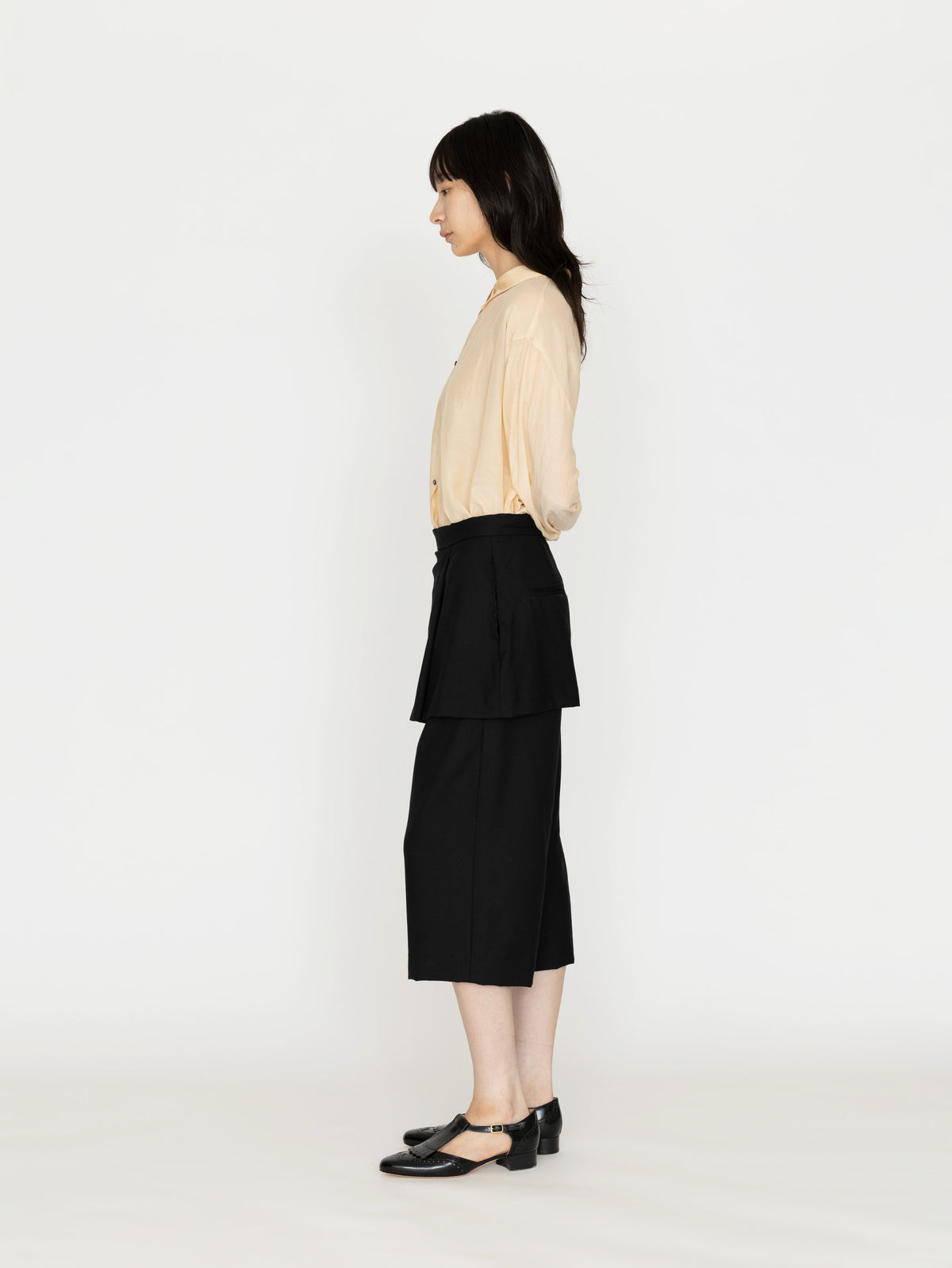 SEEALL | LAYERED KNEE PANTS SAW61 PT102
