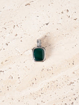 GEROCHRISTO | Silver Pendant 925 with Green Agate 3422