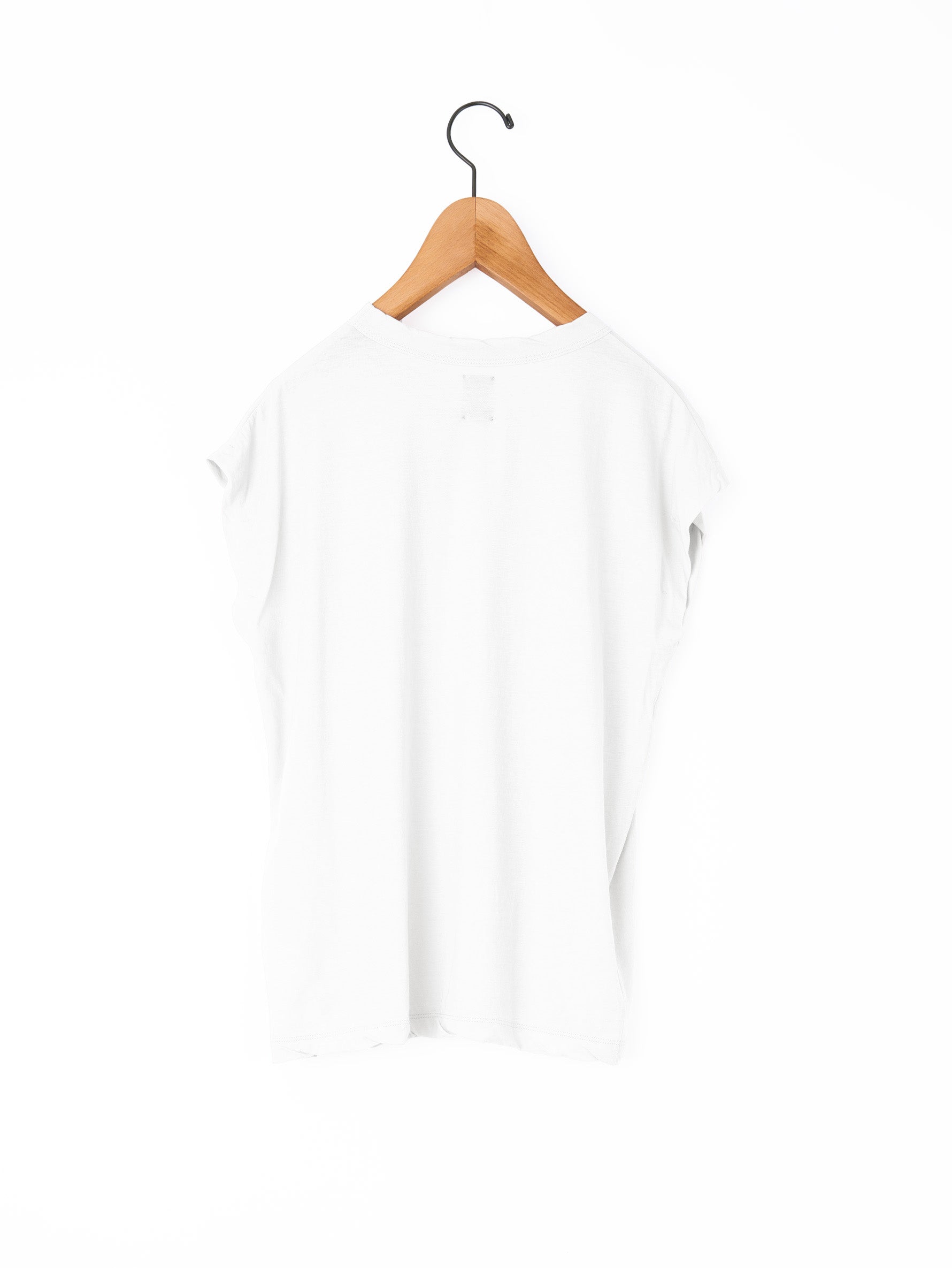 BATONER | NORMANDY LINEN CAP SLEEVE T-SHIRT BN-26SL-054
