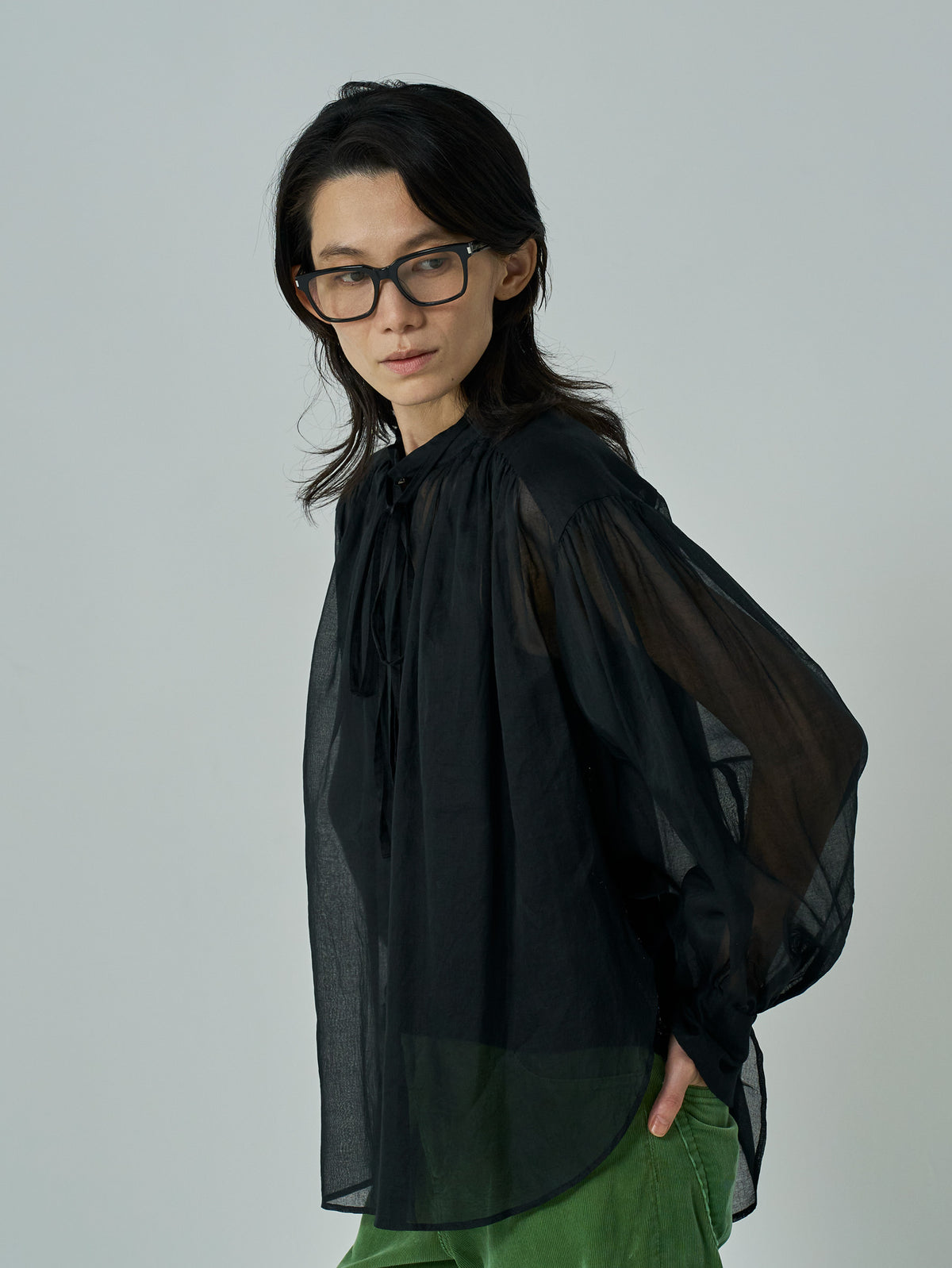 enrica | コットンオーガンジーブラウス  BLOUSE163