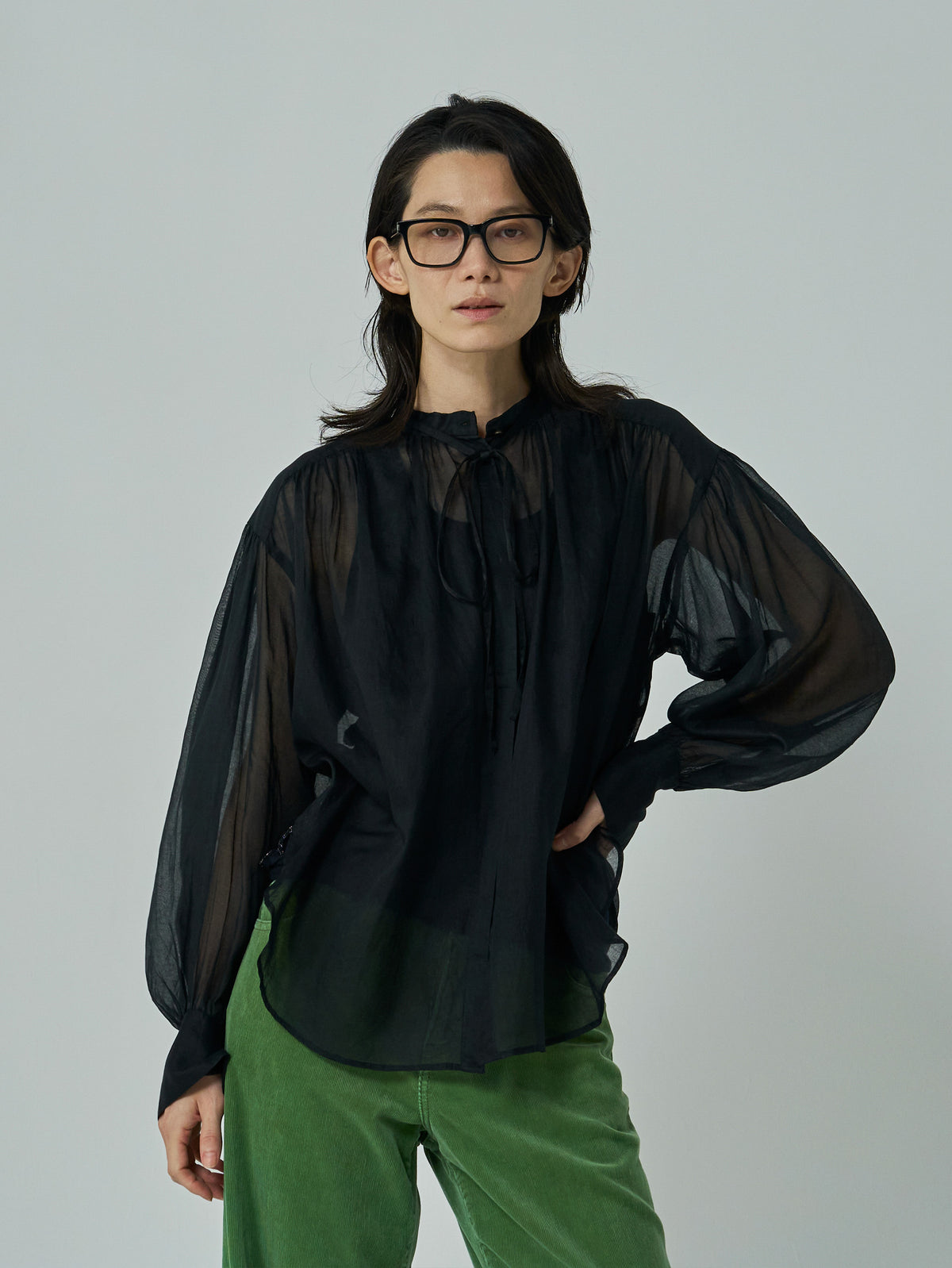 enrica | コットンオーガンジーブラウス  BLOUSE163