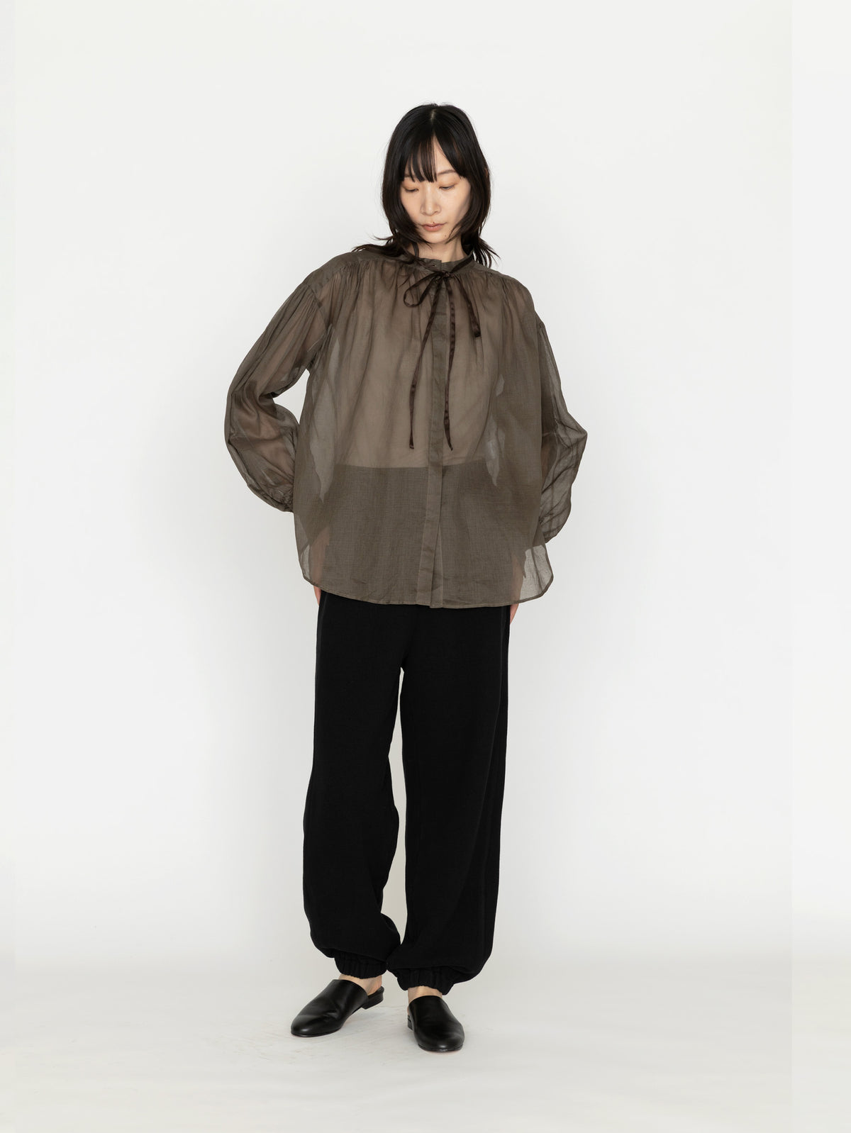 enrica | コットンオーガンジーブラウス H+HELIOTROPE色別注 BLOUSE163