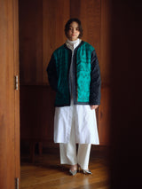 manipuri | ＜ミリタリージャケットUNISEX＞リバーシブル　クロスステッチバンダナ