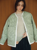 manipuri | ＜キルティングミリタリージャケット＞リバーシブル　タパ