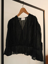 enrica | コットンWAVY Vネックトップス TOPS146