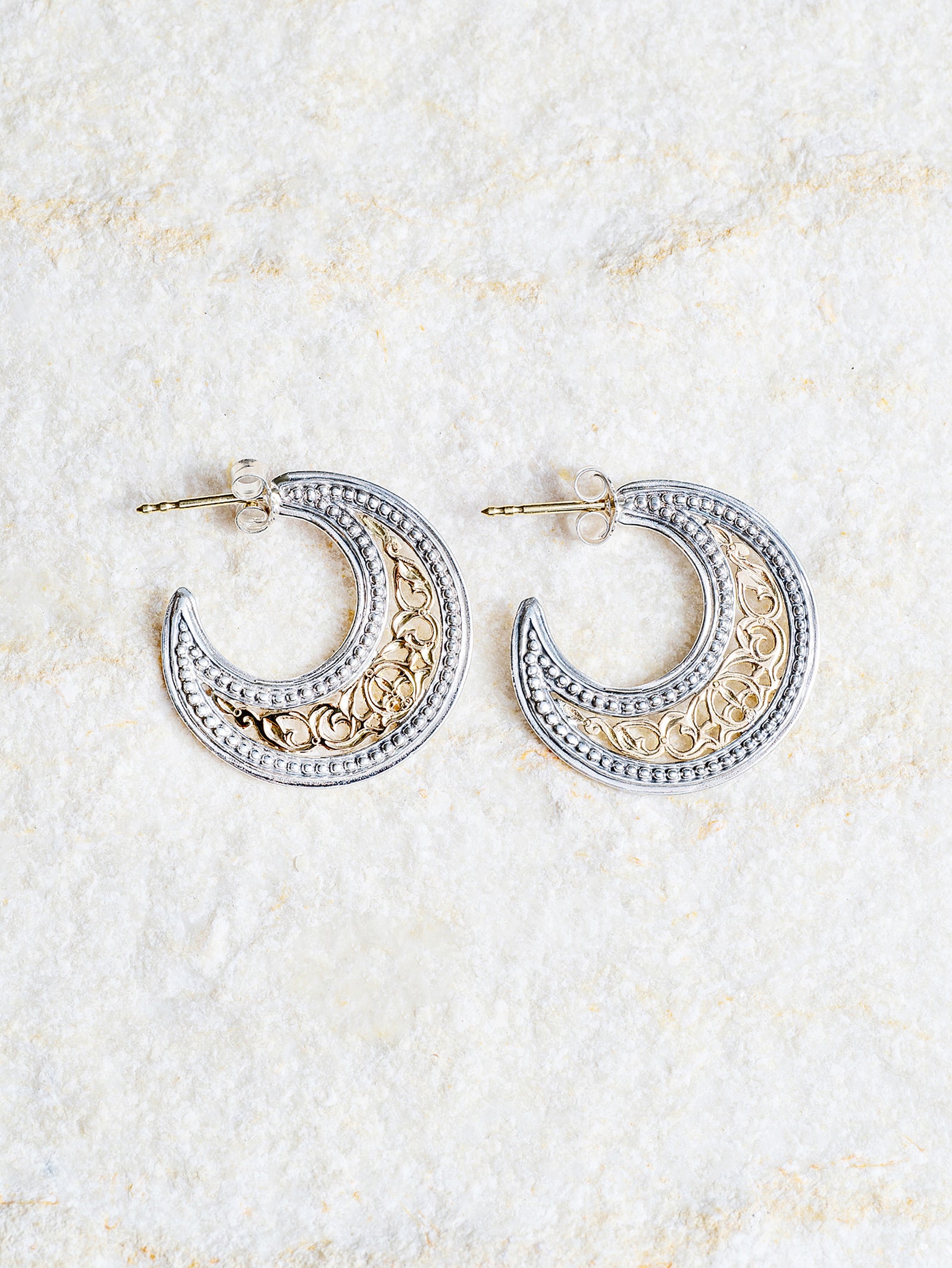 GEROCHRISTO | Filigree Hoop Pierce – H+HELIOTROPE