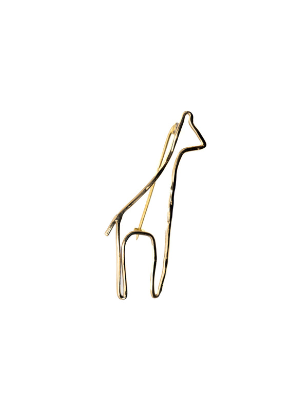 Miriam Nori  | spilla/broach/ spilla giraffa a cornice