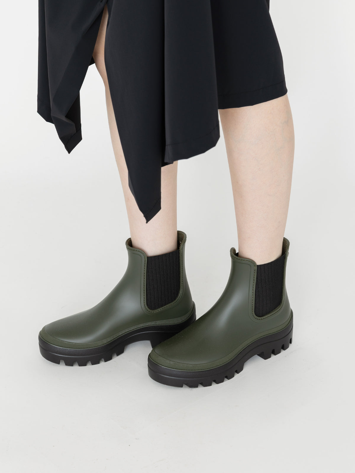 igor | サイドゴアレインブーツ SOULBLACK (KHAKI)