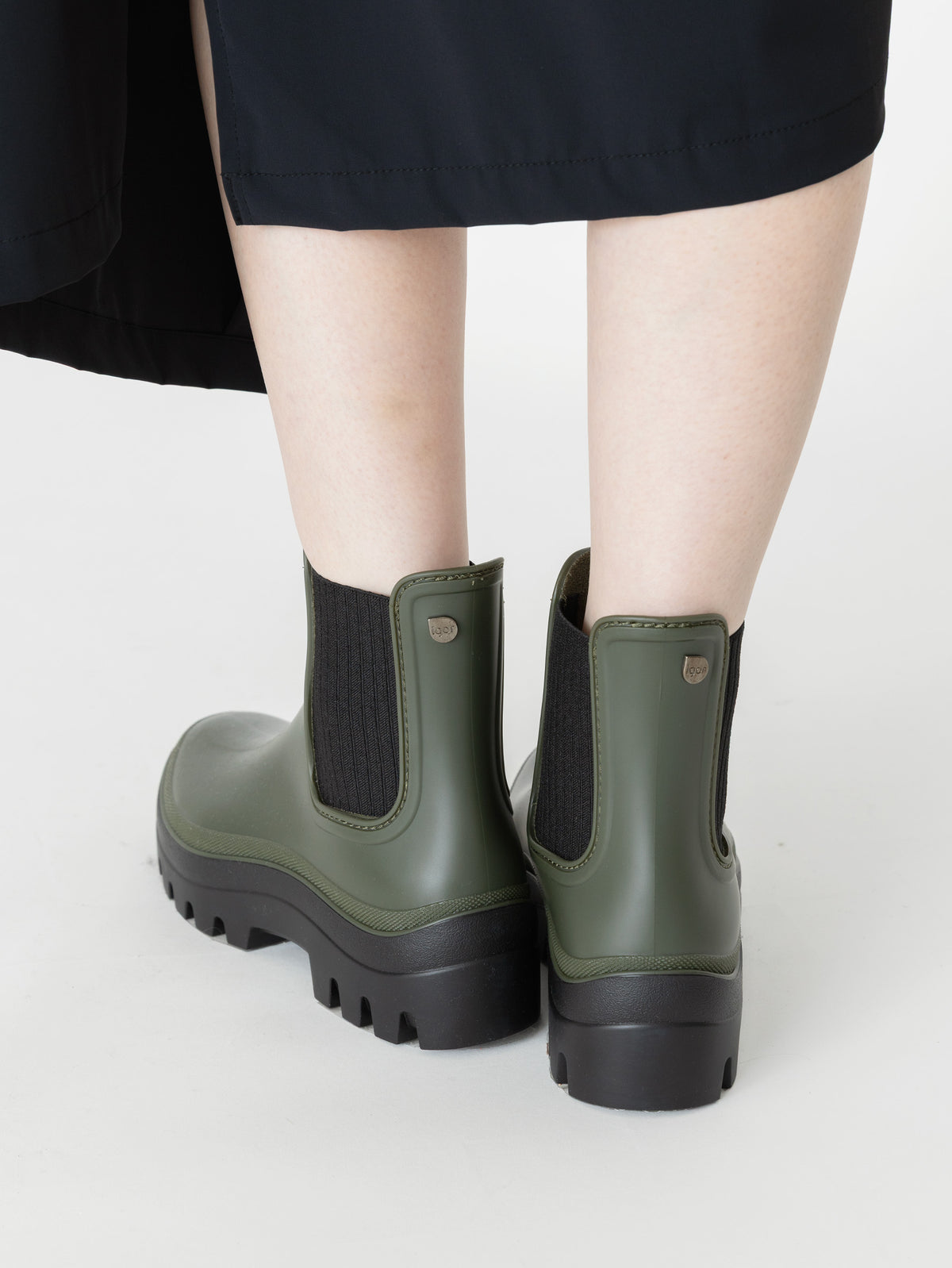 igor | サイドゴアレインブーツ SOULBLACK (KHAKI)
