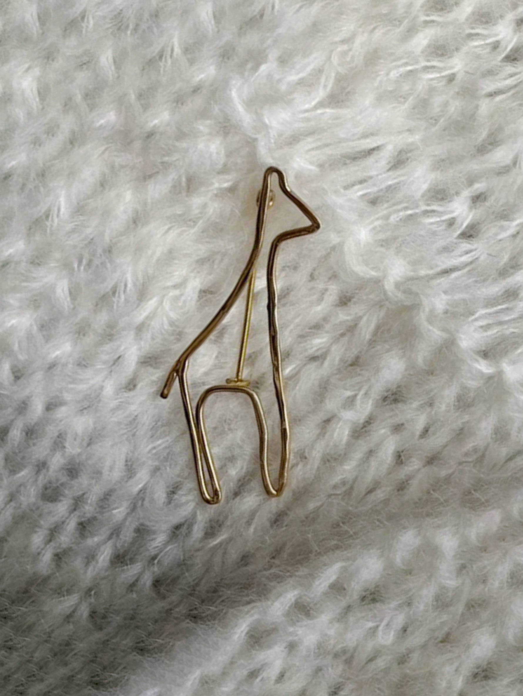Miriam Nori  | spilla/broach/ spilla giraffa a cornice