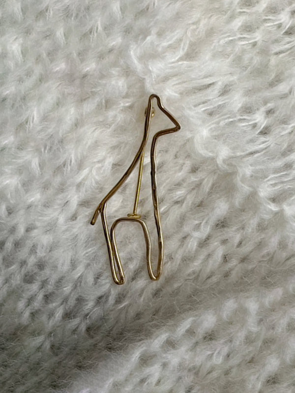 Miriam Nori  | spilla/broach/ spilla giraffa a cornice