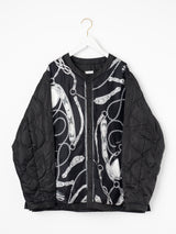 manipuri | ＜ミリタリージャケットUNISEX＞リバーシブル　ネイティブビット