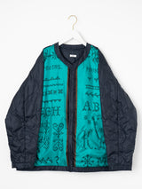 manipuri | ＜ミリタリージャケットUNISEX＞リバーシブル　クロスステッチバンダナ