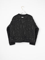 manipuri | ＜キルティングクルーネックジャケット＞リバーシブル　タパ