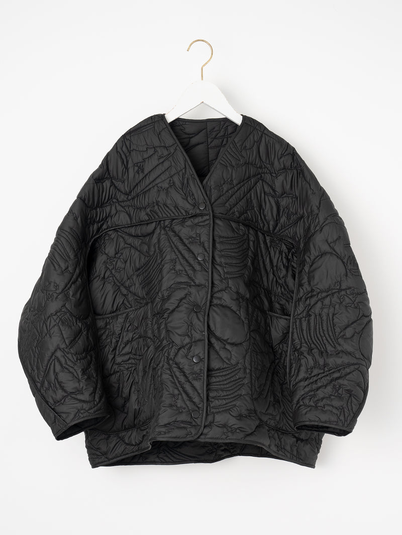 manipuri | ＜キルティング変形ジャケット＞リバーシブル マウンテン