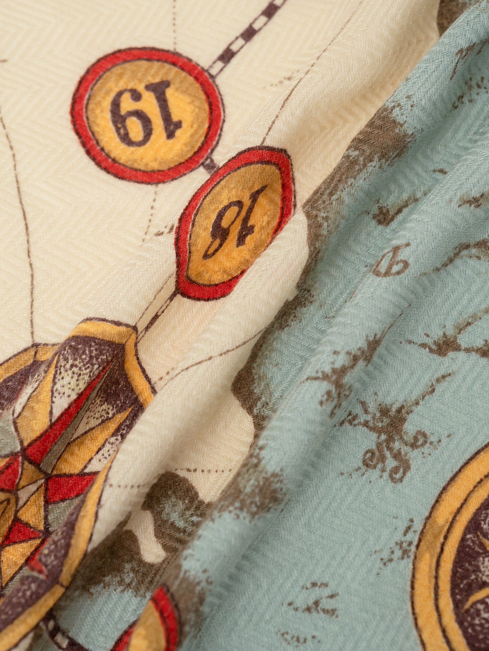 manipuri | ＜ウールシルクストールヘリンボーン織120＞モノポリ – H+