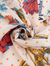 manipuri | ＜コットンシルクストール120＞コラージュオータムガーデン 0151333013