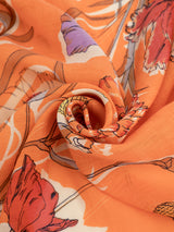 manipuri | ＜コットンシルクストール120＞コラージュブルーム 0151333012