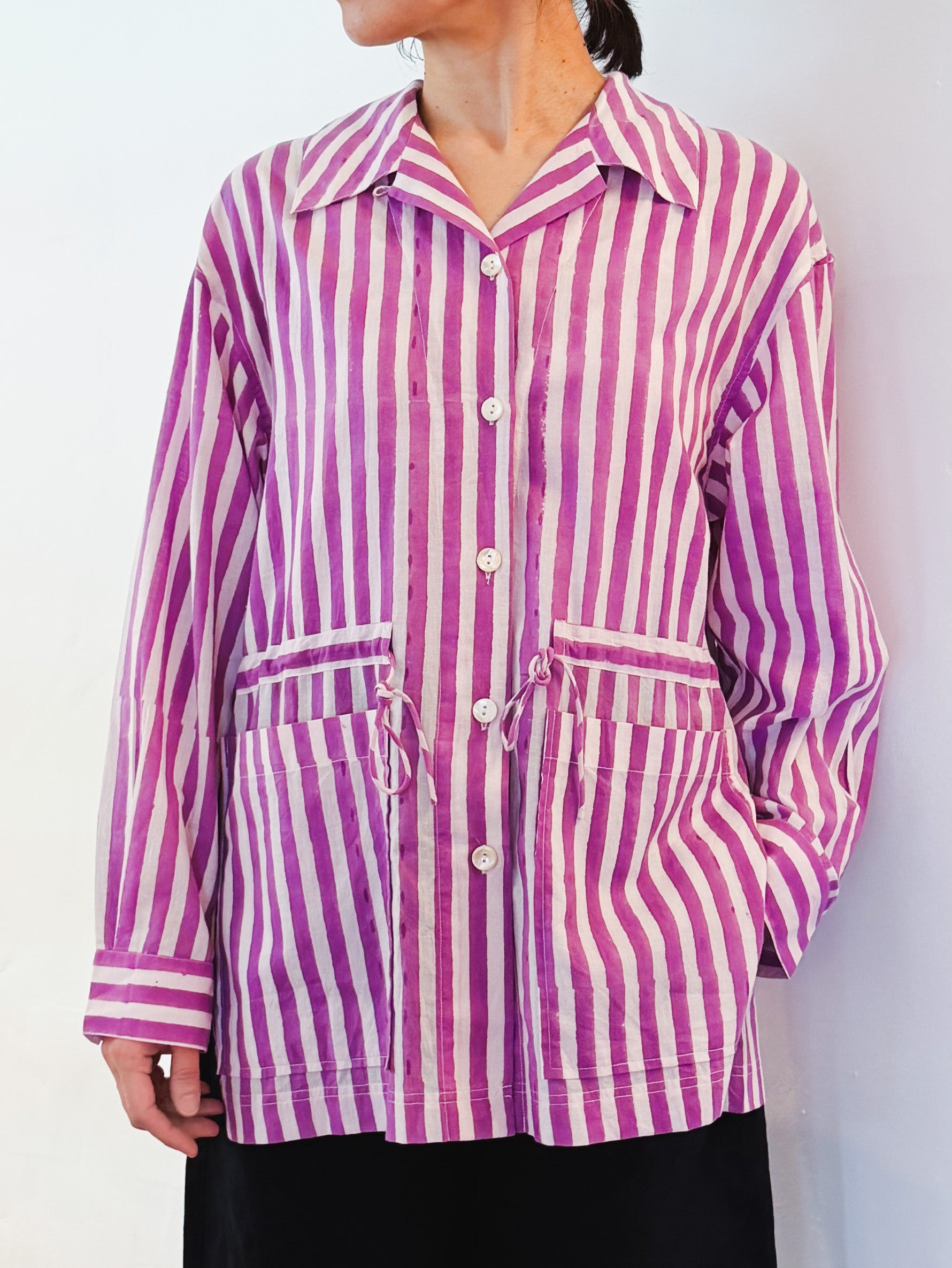 H.A.O | Block Print L/S SHIRT S24TP001