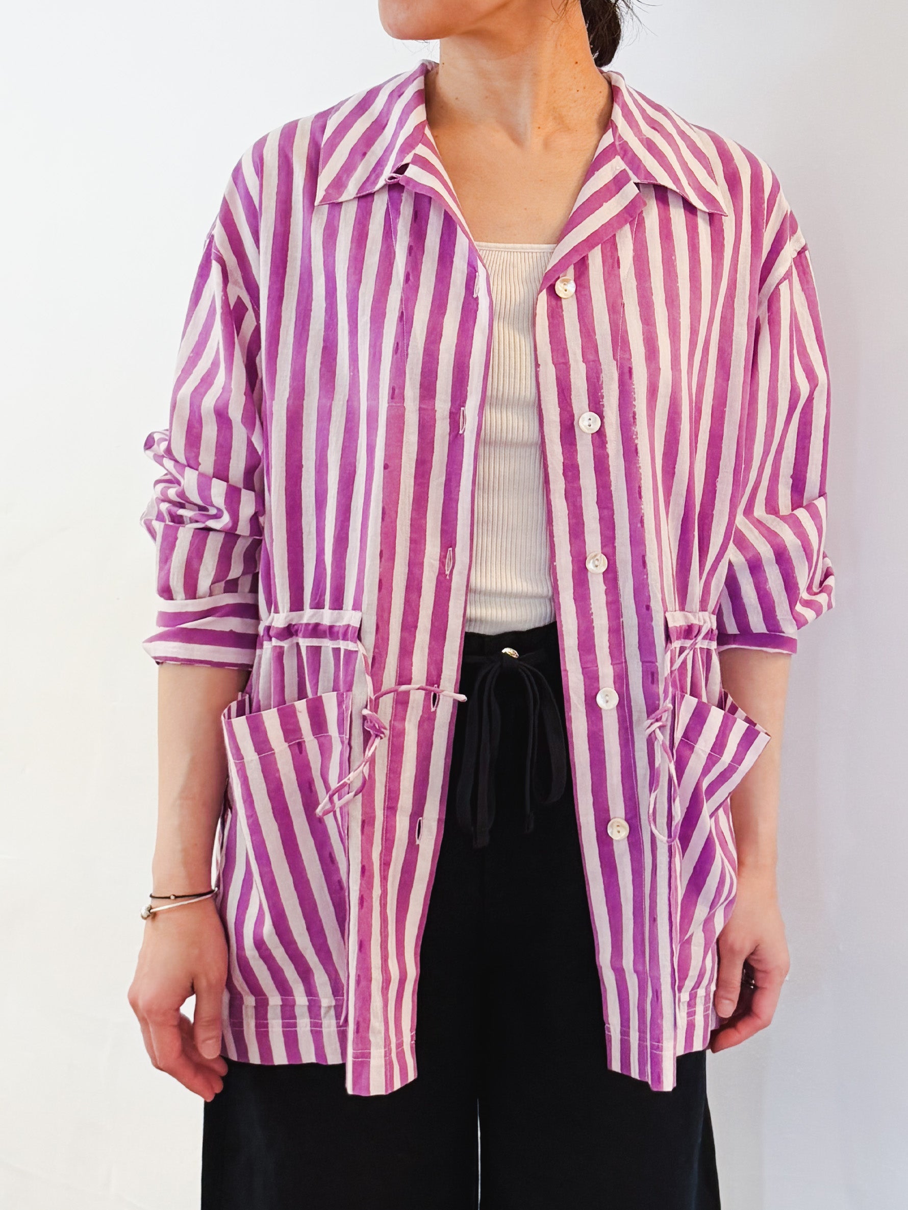 H.A.O | Block Print L/S SHIRT S24TP001