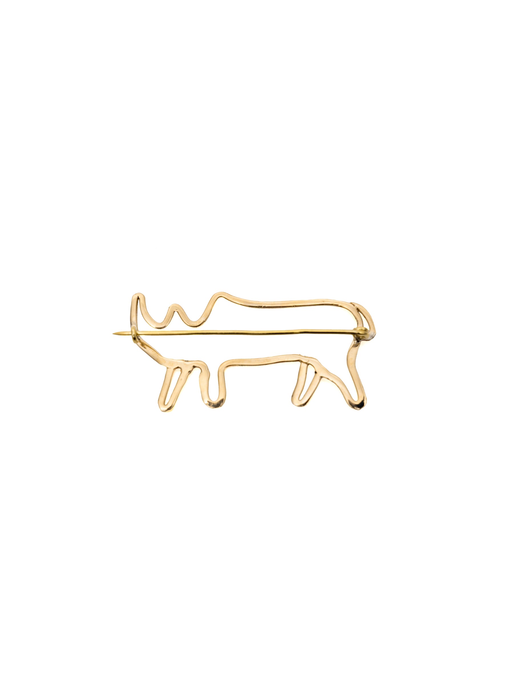Miriam Nori  | spilla/broach/ spilla rinoceronte a cornice