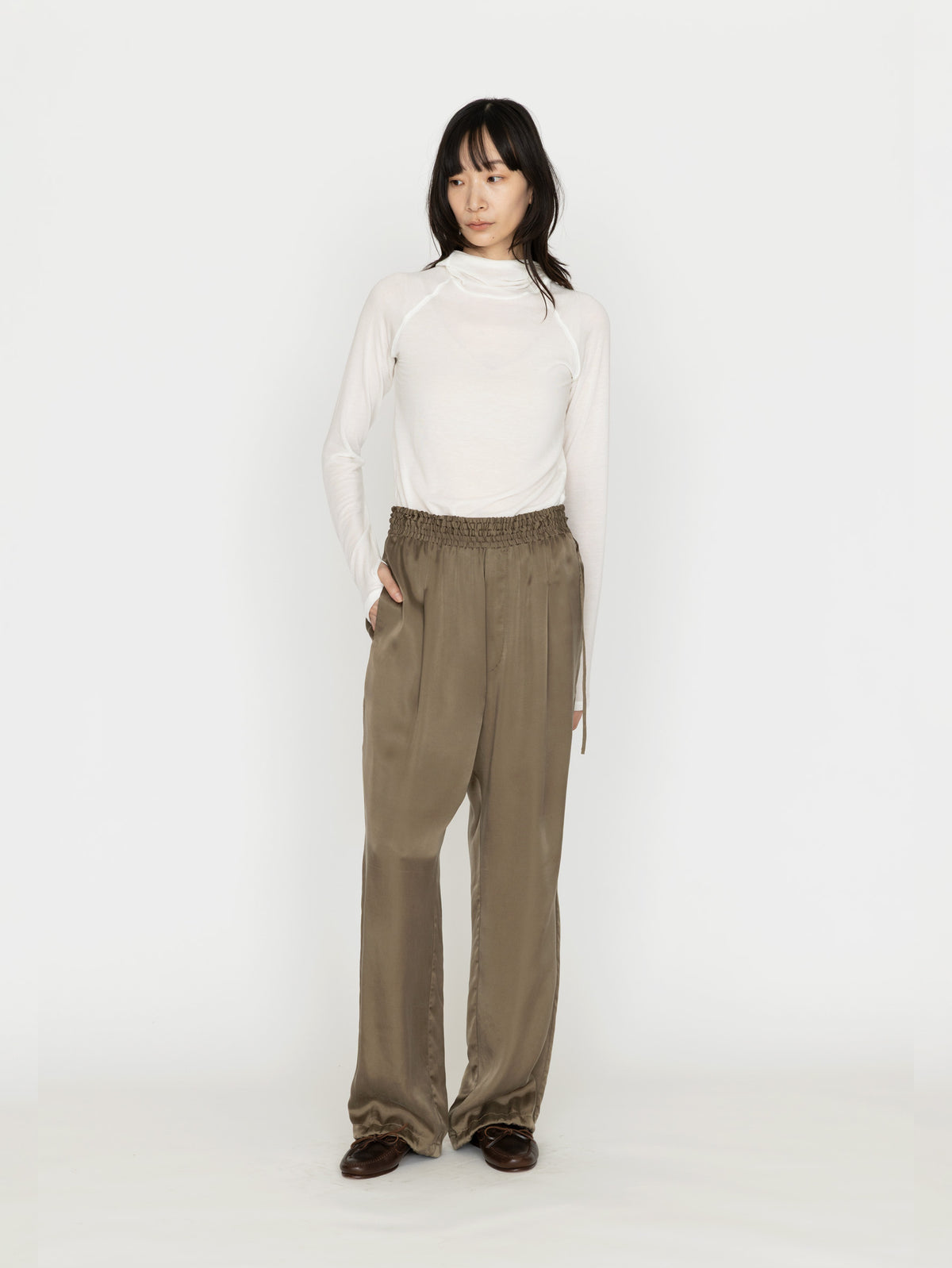TICCA |ｷｭﾌﾟﾗﾌｨﾌﾞﾘﾙﾊﾟﾝﾂTSP TBFA-154 / khaki , charcoal grey（別注商品）