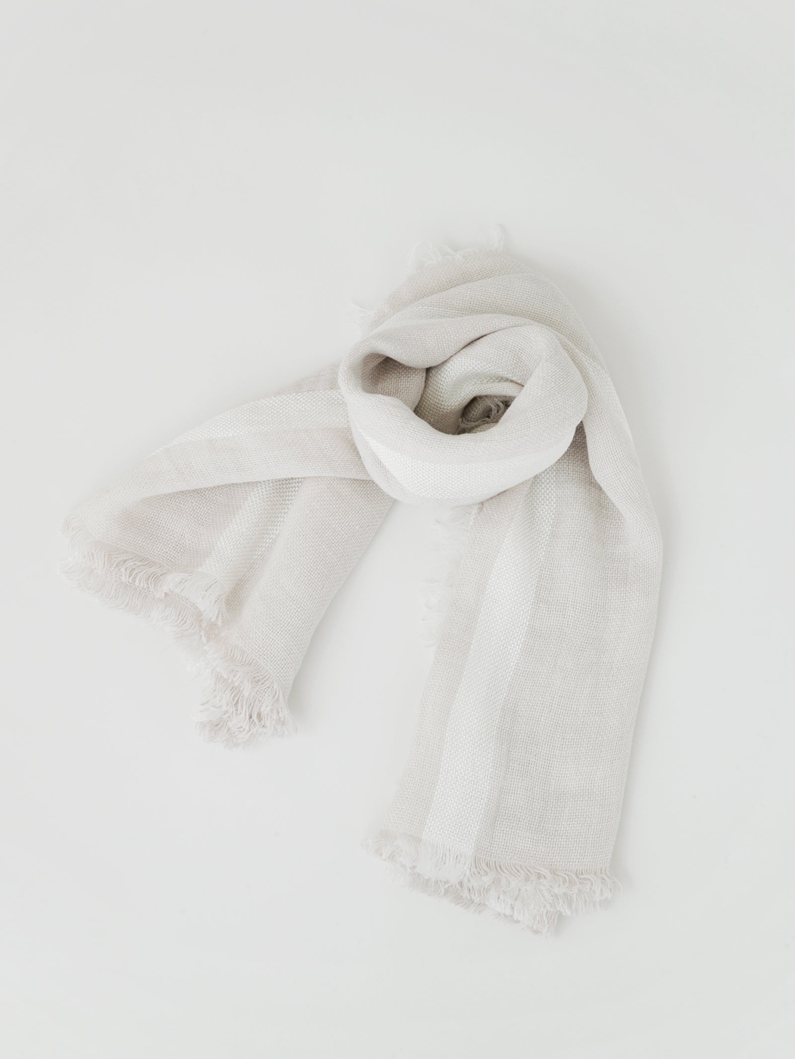 ASAUCE MELER | リネンヴィスコースグロッシーボーダースクエア