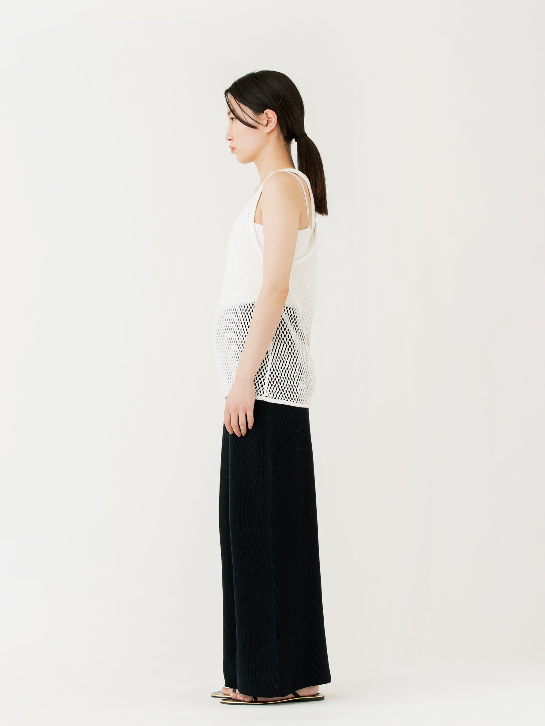 TanC TOKYO | メッシュレイヤーバッククロストップ
